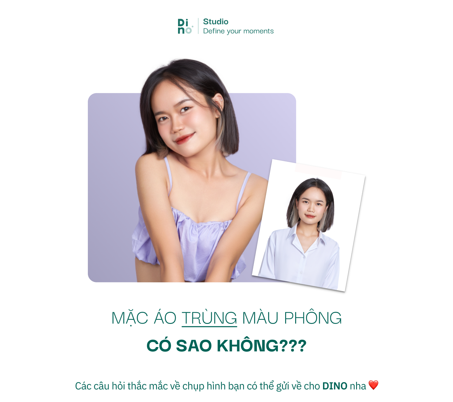 Trang phục TRÙNG màu phông có sao không